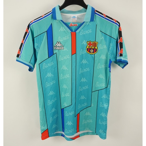 Kappa Other - Vintage 90s 1995-1997 Kappa Barcelona FCB Albert Ferrer Soccer Jersey Mens Small